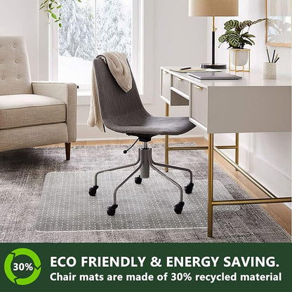 FuturHydro Desk Chair Mat for Flat to Low Pile Carpets, Transparent Mats for - Image 3