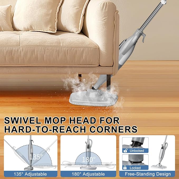 Steam Mop Cleaner, GONGNAR All-in-one Powerful Handheld Steam Cleaner - Image 7