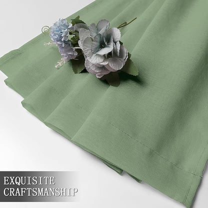 Tollpiz Sheer Curtains Linen Textured Bedroom Curtain Sheers Light Filtering - Image 7
