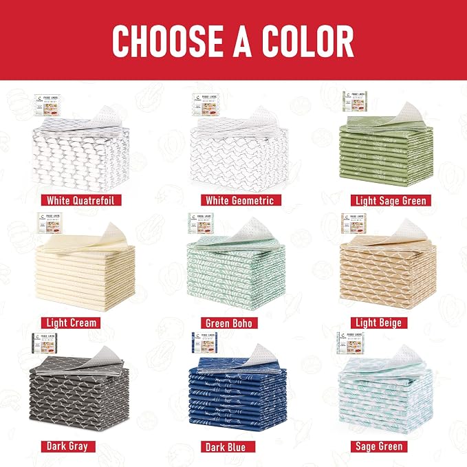 Cooyes French Door Refrigerator Liners 17.7" x 36", Absorbent Strong Grip - Image 9