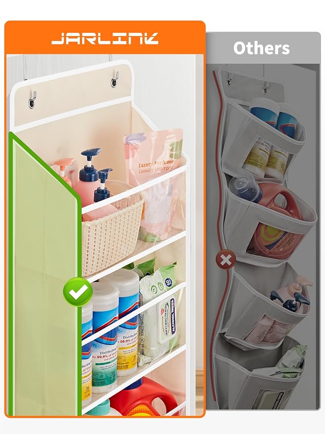 JARLINK 2 Pack Toy Stuffed Animal Storage, Over The Door Organizer W/Clear View - Image 5