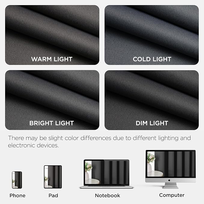 Joydeco Blackout Door Curtain for Doorway Privacy 108 Inches Long, Grommet - Image 8