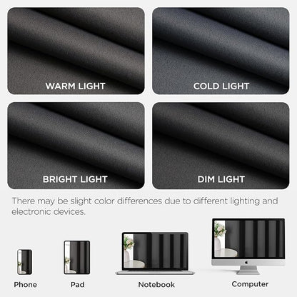 Joydeco Blackout Door Curtain for Doorway Privacy 90 Inches Long, Grommet - Image 8