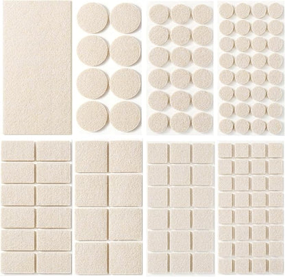 Felt Furniture Pads for Hardwood Floors 129 Piece, Furnigear Anti Scratches by Furnigear