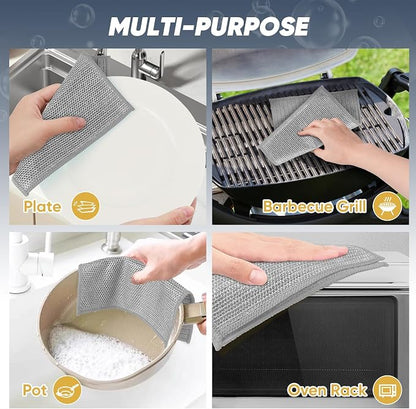 Orighty Multipurpose Wire Dishwashing Rag 24 Pcs, Upgraded Double-Layer - Image 4