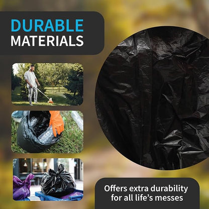 Industrial Grade 50 Count Black Trash Bags, 55-60 Gallon, 2.0 Mil, 36 x 58 - Image 3