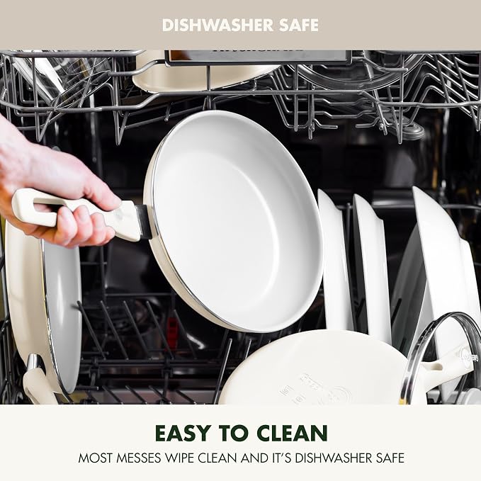 GreenPan Dover 12” Frying Pan Skillet, Non-Toxic PFAS-Free PFOA-Free Ceramic - Image 6