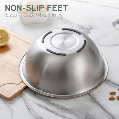 COOK WITH COLOR Stainless Steel Mixing Bowls Set - Image 2