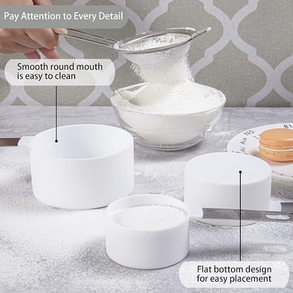 Measuring Cups and Spoons Set of Huygens Kitchen Gadgets 10 Pieces, Stackable - Image 4