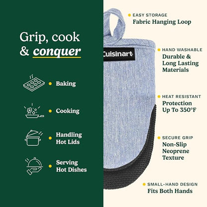 Cuisinart Mini Oven Mitts – 5.5” x 7” Heat-Resistant Kitchen Mitts - Image 6
