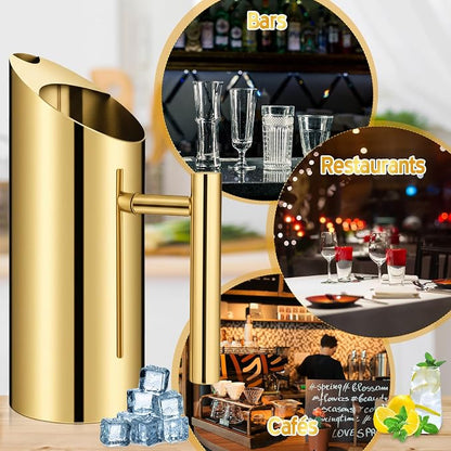 Funnymoom 3 Pack 35 Oz/1.0 L Stainless Steel Water Pitcher Modern Metal Pitcher - Image 5