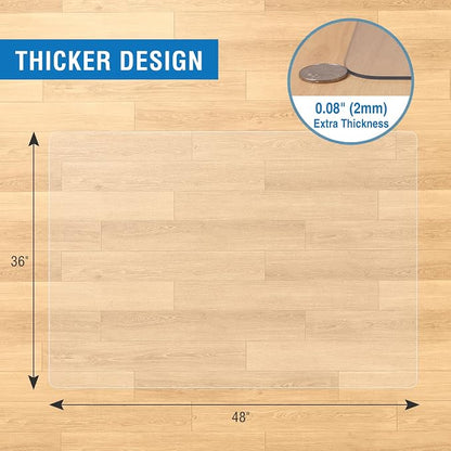 Clear Chair Mat, Desk Floor Mat - Image 2