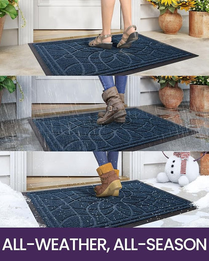 DEXI Front Door Mat Outside Entrance, Heavy Duty Non Slip Low Profile Doormat - Image 4
