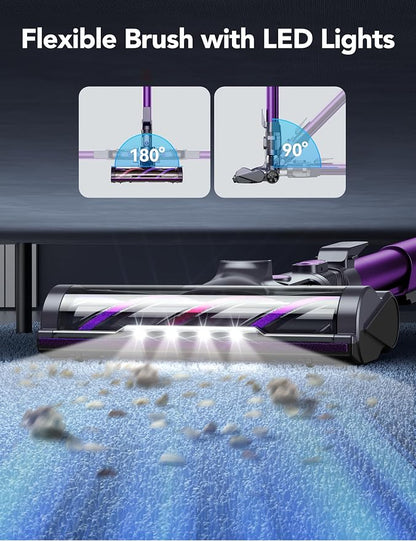 Cordless Vacuum Cleaner, Rapid Clean 23 Kpa Powerful Suction, 1.3 L Large - Image 4