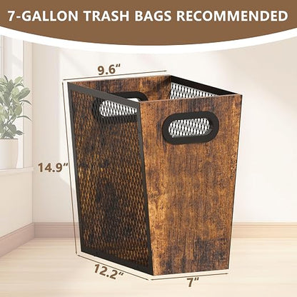 Piskyet Rustic Office Trash Can - Image 2