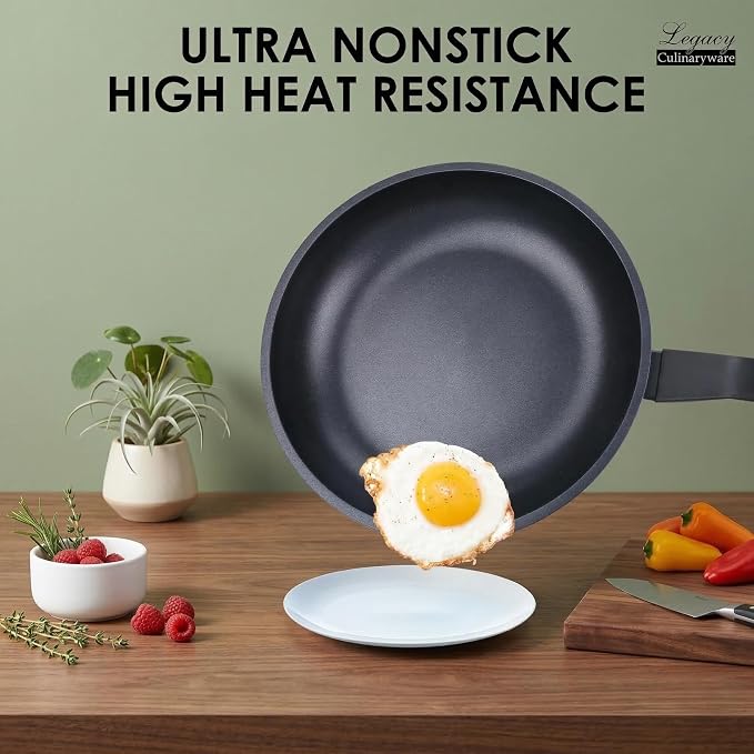 Nonstick Frying Pan Skillet, 12 Inch Frying Pan Skillet, Egg pans, Omelette Pan - Image 3