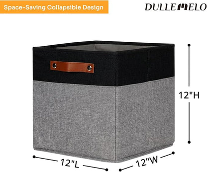 DULLEMELO 12x12 Storage Cubes, Collapsible Sturdy Cube Storage Bins - Image 5