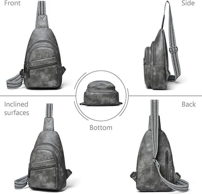 Sling Bag Crossbody Bags for Women Small Cross Body Bag Fanny Packs Chest Sling Purse for Daily Travel Leisure Sport