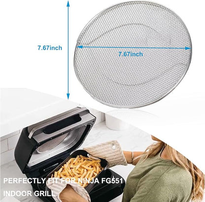 Replacement Splatter Shield for Ninja Foodi FG551 Air Fryer, Stainless Steel - Image 2