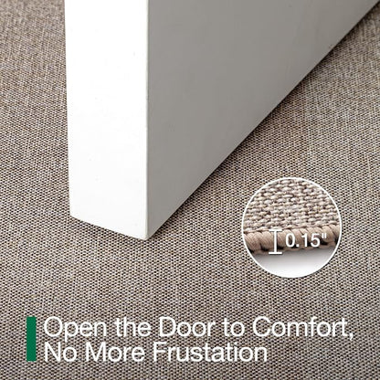 LUMI Ultra Thin Door Mat for Entryway, Low Profile Non Slip Rubber Backing - Image 4