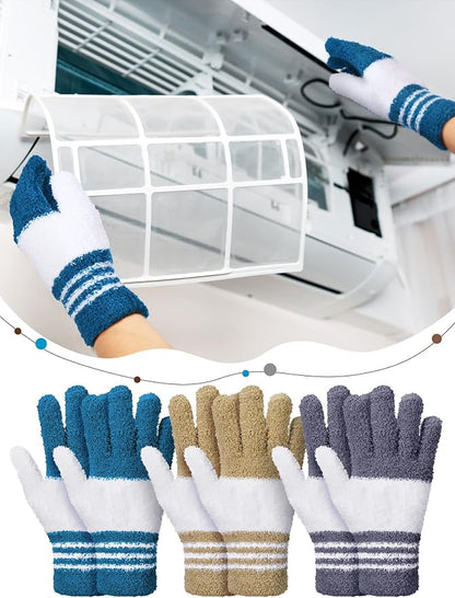 Patelai 3 Pairs Microfiber Plant Dusting Gloves Leaf Cleaning Gloves - Image 6