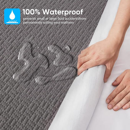 Hanherry 100% Waterproof Mattress Protector Twin XL Size - Image 3