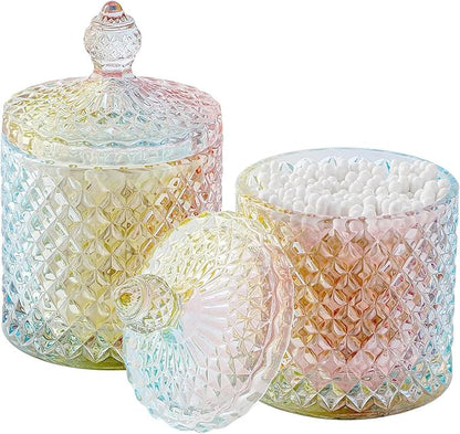 rejomiik Qtip Holder Glass Apothecary Jars by rejomiik