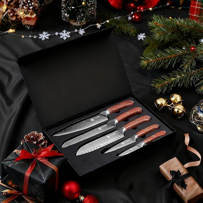 YOTSUBA 5 PCS Kitchen Knife Set, Professional Razor Sharp Japanese Knife Set - Image 7