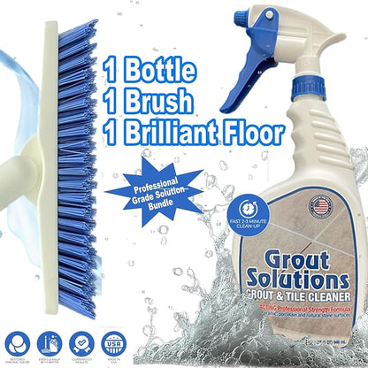 Professional Grout Brush Heavy-Duty Swivel Head - Image 9