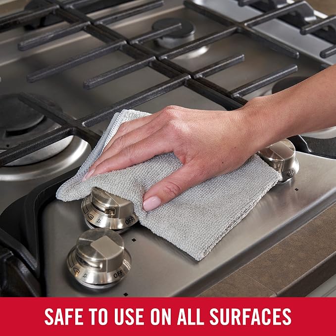 Rubbermaid All Purpose Microfiber Cleaning Cloth Towels, 50 Pack, Non-Scratch - Image 7