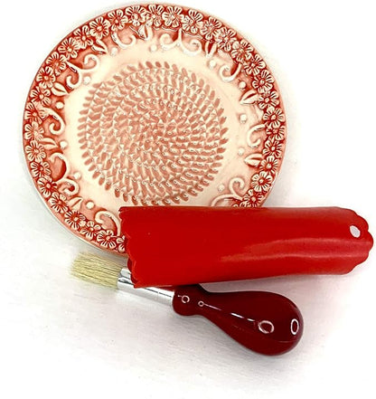 BonCera, All-in-one Premium Ceramic Garlic Grater Plate 4-Piece Set - Image 3