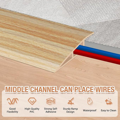 Floor Transition Strip Self Adhesive Vinyl Door Threshold - Image 3
