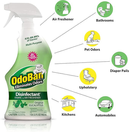 OdoBan Ready-to-Use Disinfectant and Odor Eliminator, Made in the USA, Original - Image 3