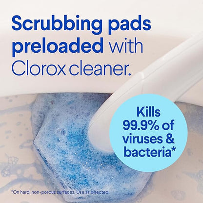 CLOROX ToiletWand Toilet Bowl Cleaner- Toilet Brush, Storage Caddy and 16 - Image 2