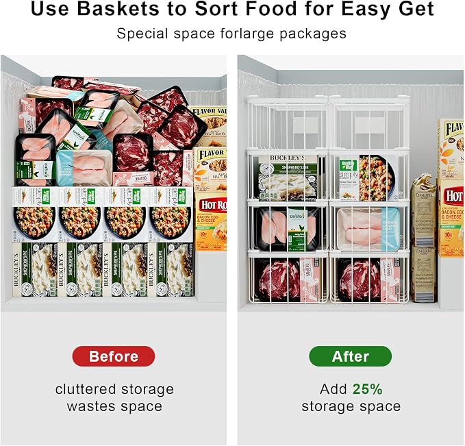 Freezer Storage Organize Baskets - Image 4