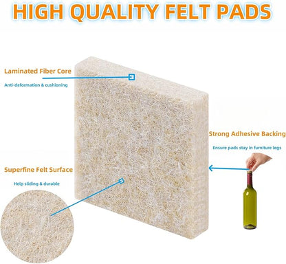Furnigear Felt Furniture Pads for Hardwood Floor - Image 3