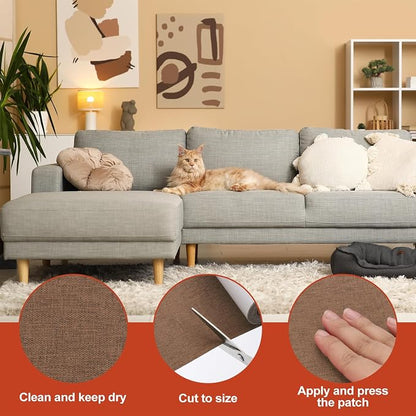 PATIKIL 70x4.4 Inch Linen Repair Tape, Repair Fabric Patch Self Adhesive Couch - Image 3