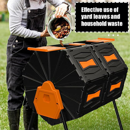 Compost Tumbler, Easy Assemble & Efficient Outdoor Compost Bin, 45 Gallon/170 - Image 9