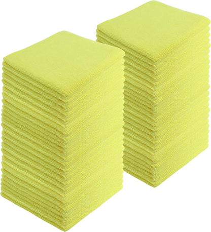 Microfiber Cleaning Cloths, 240 Pack, All-Purpose, Highly Absorbent, Washable by JDHomease