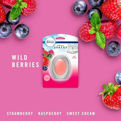 Febreze Small Spaces Air Freshener, Wild Berries, Odor Eliminator - Image 7