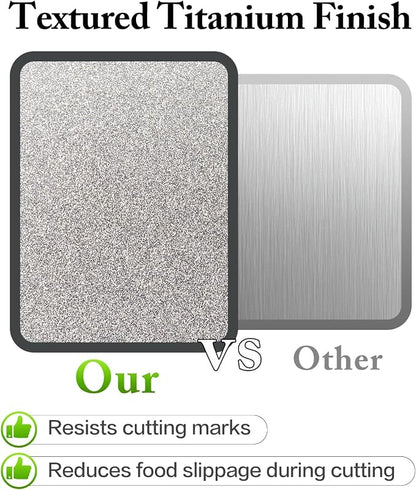 Titanium Cutting Board for Kitchen- Double Sided Chopping Board - Image 3