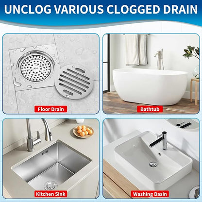 30 Inches Drain Snake Hair Clog Remover, Upgraded Anti-break Metal Plumbing - Image 7