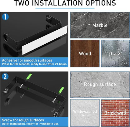 Paper Towel Holder Under Cabinet, Wall Mount Paper Towels Holder - Image 4