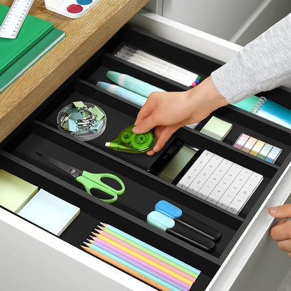 ROYAL CRAFT WOOD Luxury Bamboo Kitchen Drawer Organizer - Image 4