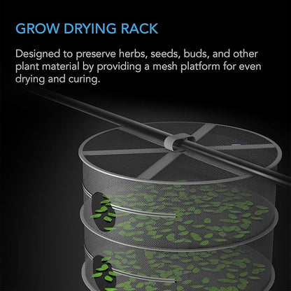 AC Infinity Herb Drying Rack, 4-Layer Hanging Mesh Net - Image 2