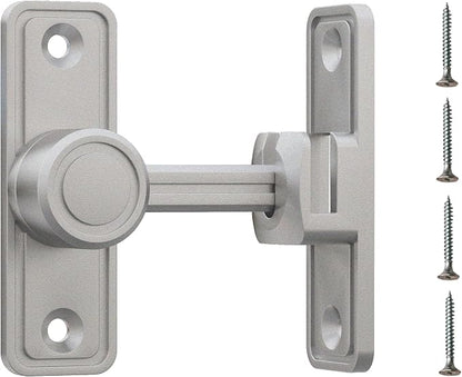 Barn Door Privacy Latch, 90°/180° Swing Slide Lock, Zinc-Alloy, Adhesive or by RETRIN