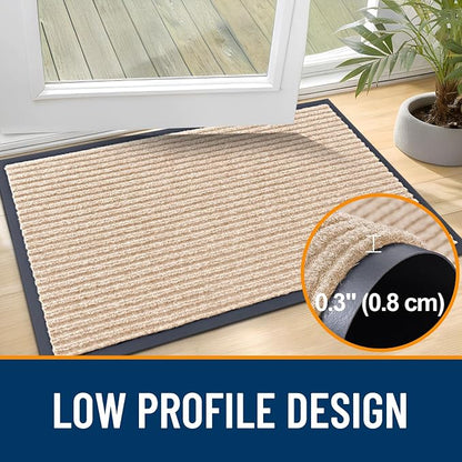 OLANLY Front Door Mat Indoor Outdoor Entrance, Waterproof Heavy Duty Doormat - Image 4