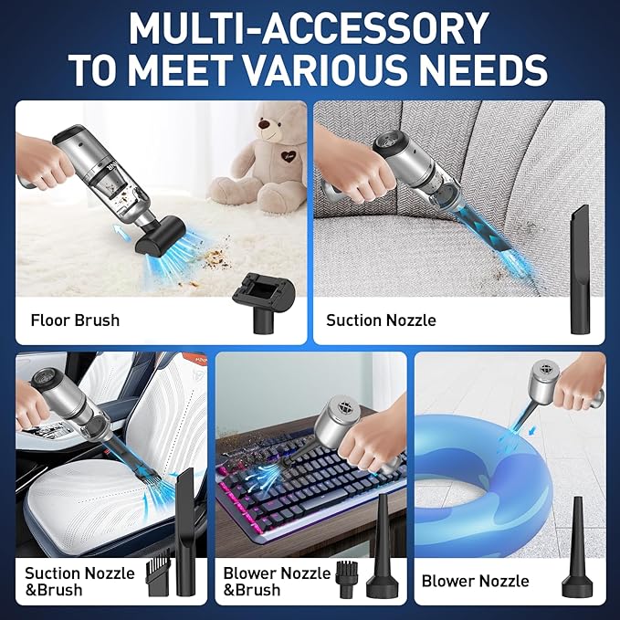 AHNR Handheld Car Vacuum Cleaner Cordless - Image 5