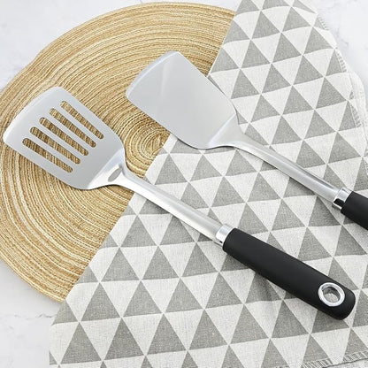 14-in Spatula Set, 18/0 Stianless Steel Heavy Duty Turner & Slotted Spatula - Image 6