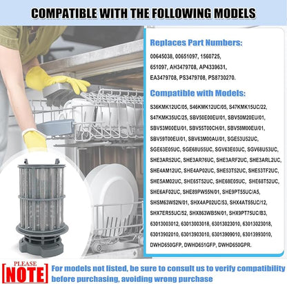 UPGRADED 645038 Dishwasher Drain Mesh Filter - Image 5